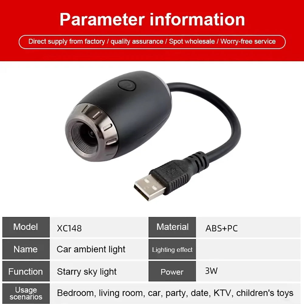 Romantic Galaxy Car Light