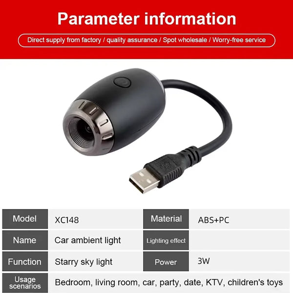 Romantic Galaxy Car Light